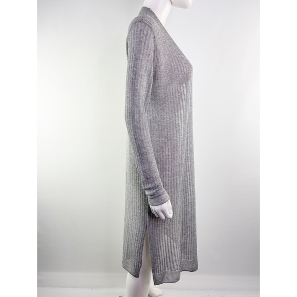 AllSaints Women's Gray Lightweight Knit Open Front JENNA Cardigan Size M - Picture 7 of 10